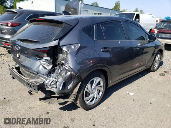 2024 Subaru Impreza with VIN JF1GUABC8R8241339, listed as a Copart auction lot 63307984 with 20,236 mi miles and Salvage Title. Bid and sale history available at carsss.com. Image 3.