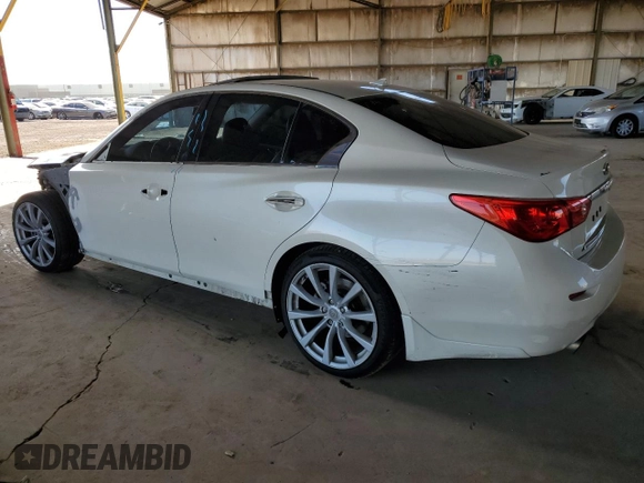 2017 Infiniti Q50 Premium with VIN JN1EV7AP3HM743044, listed as a Copart auction lot 52437985 with 116,193 mi miles and Salvage Title. Bid and sale history available at carsss.com. Image 2.