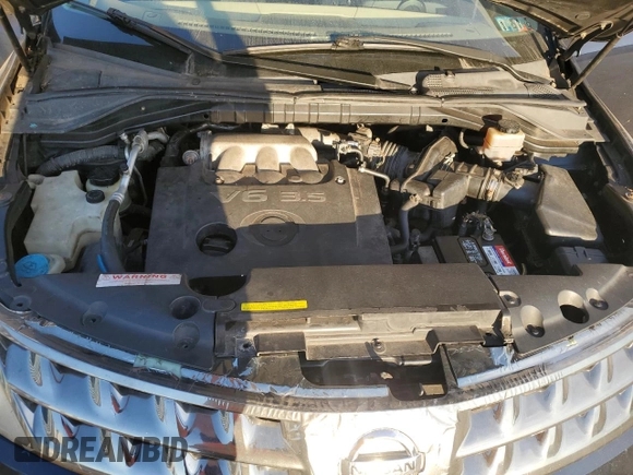 2007 Nissan Murano S with VIN JN8AZ08W07W657301, listed as a Copart auction lot 76328164 with 195,388 mi miles and Salvage Title. Bid and sale history available at carsss.com. Image 11.
