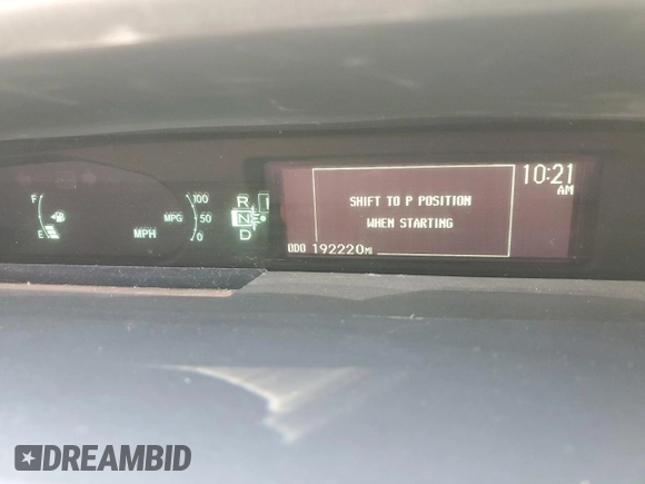 2010 Toyota Prius II with VIN JTDKN3DU2A0143686, listed as a Copart auction lot 53565685 with 192,220 mi miles and Salvage Title. Bid and sale history available at carsss.com. Image 9.