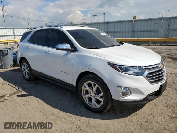 2020 Chevrolet Equinox Premier with VIN 3GNAXNEV8LS685127, listed as a Copart auction lot 57146455 with 48,879 mi miles and Salvage title. Bid and sale history available at DreamBid. Image 4.