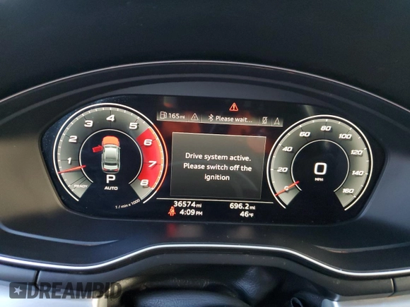 2021 Audi S4 Premium Plus with VIN WAUB4AF45MA063573, listed as a Copart auction lot 79421324 with 36,574 mi miles and Salvage Title. Bid and sale history available at carsss.com. Image 9.