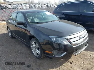 2012 Ford Fusion SPORT with VIN 3FAHP0DC9CR384812, listed as a IAAI auction lot 42117190 with 0 mi miles. Bid and sale history available at carsss.com. Image 1.