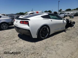 2016 Chevrolet Corvette 1LT with VIN 1G1YB2D71G5111095, listed as a Copart auction lot 57511404 with 0 mi miles and Salvage Title. Bid and sale history available at carsss.com. Image 3.