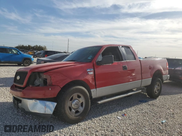 2006 Ford F-150 STX with VIN 1FTRX12W06FA10978, listed as a Copart auction lot 48553435 with 0 mi miles and Salvage Title. Bid and sale history available at carsss.com. Image 1.