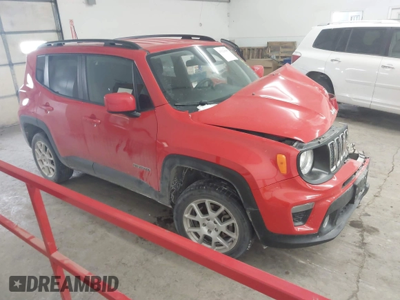 2020 Jeep Renegade Latitude with VIN ZACNJBBB3LPL03749, listed as a IAAI auction lot 41623690 with 1 mi miles. Bid and sale history available at carsss.com. Image 1.