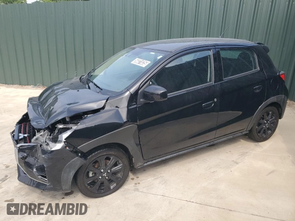 2024 Mitsubishi Mirage Black Edition with VIN ML32AWHJ5RH006531, listed as a Copart auction lot 56031835 with 6,800 mi miles and Clean title. Bid and sale history available at DreamBid. Image 1.