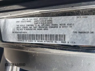 2005 Subaru Legacy Sedan (Natl) with VIN 4S3BL616257206019, listed as a IAAI auction lot 42019216 with 232,574 mi miles. Bid and sale history available at carsss.com. Image 9.