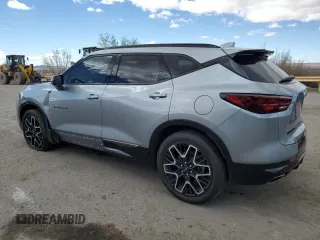 2023 Chevrolet Blazer RS with VIN 3GNKBKRS9PS222081, listed as a Copart auction lot 48617805 with 52,079 mi miles and Salvage title. Bid and sale history available at DreamBid. Image 2.