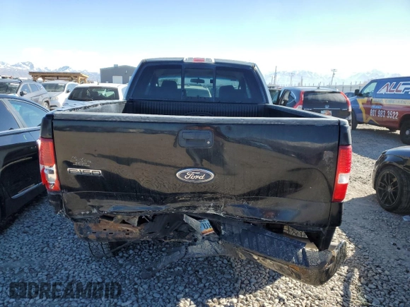 2005 Ford F-150 STX with VIN 1FTRX14WX5NA48994, listed as a Copart auction lot 46695035 with 253,055 mi miles and Salvage Title. Bid and sale history available at carsss.com. Image 6.