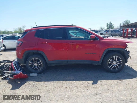 2018 Jeep Compass Latitude with VIN 3C4NJDBB8JT179577, listed as a IAAI auction lot 41996128 with 53,670 mi miles and . Bid and sale history available at DreamBid. Image 14.