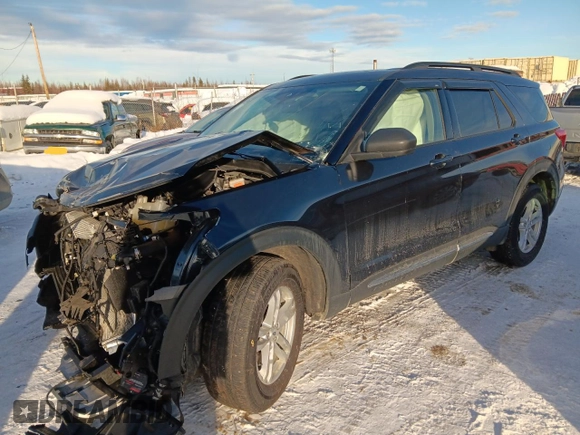 2022 Ford Explorer XLT with VIN 1FMSK8DH7NGA77833, listed as a Copart auction lot 47243225 with 15,512 mi miles and Salvage Title. Bid and sale history available at carsss.com. Image 1.