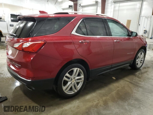 2019 Chevrolet Equinox Premier with VIN 2GNAXYEX7K6260739, listed as a Copart auction lot 87588135 with 127,169 mi miles and Salvage Title. Bid and sale history available at carsss.com. Image 3.