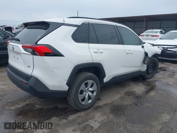 2021 Toyota RAV4 LE with VIN 2T3H1RFV8MC154028, listed as a IAAI auction lot 38763856 with 1 mi miles. Bid and sale history available at carsss.com. Image 4.