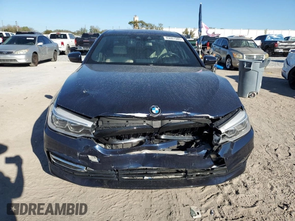 2018 BMW 5 Series 540i with VIN WBAJE5C50JWA92994, listed as a Copart auction lot 45681385 with 63,521 mi miles and Salvage Title. Bid and sale history available at carsss.com. Image 5.