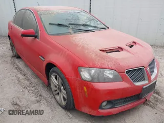 2008 Pontiac G8 with VIN 6G2ER57778L122786, listed as a IAAI auction lot 41682431 with 169,720 mi miles. Bid and sale history available at carsss.com. Image 1.