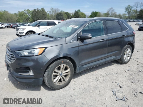 2019 Ford Edge SEL with VIN 2FMPK4J90KBB11769, listed as a Copart auction lot 53610965 with 129,524 mi miles and Salvage Title. Bid and sale history available at carsss.com. Image 1.