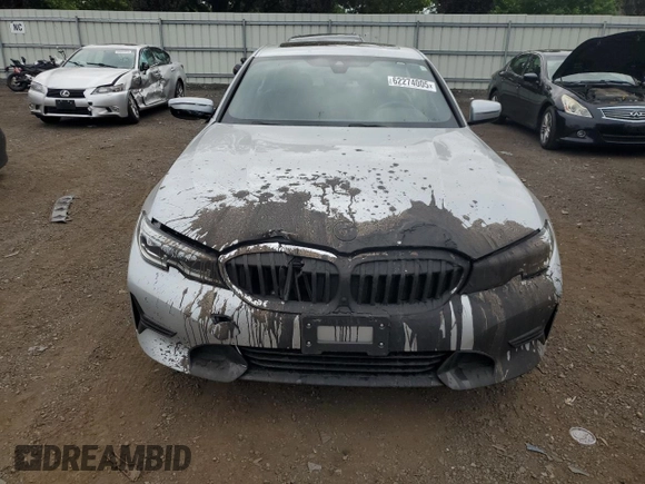 2021 BMW 3 Series 330i xDrive with VIN WBA5R7C0XMFK36218, listed as a Copart auction lot 62274005 with 47,467 mi miles and Salvage title. Bid and sale history available at DreamBid. Image 5.