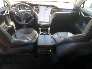 2013 Tesla Model S with VIN 5YJSA1AG9DFP13722, listed as a Copart auction lot 55988075 with 155,575 mi miles and Salvage Title. Bid and sale history available at DreamBid. Image 8.