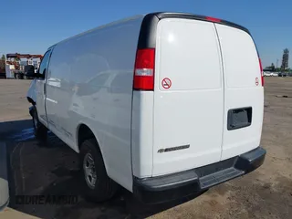 2023 Chevrolet Express Cargo with VIN 1GCWGAFP9P1211380, listed as a IAAI auction lot 42654475 with 58,429 mi miles and . Bid and sale history available at DreamBid. Image 3.