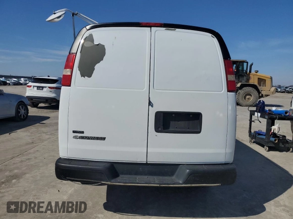 2010 Chevrolet Express Cargo with VIN 1GCZGFBA5A1162729, listed as a Copart auction lot 45866105 with Not provided miles and Salvage title. Bid and sale history available at DreamBid. Image 6.