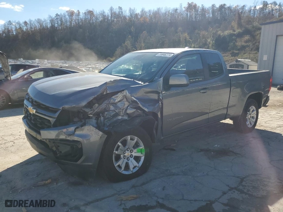 2021 Chevrolet Colorado 2WD LT with VIN 1GCHSCEA1M1278664, listed as a Copart auction lot 79946274 with 43,290 mi miles and Salvage Title. Bid and sale history available at carsss.com. Image 1.