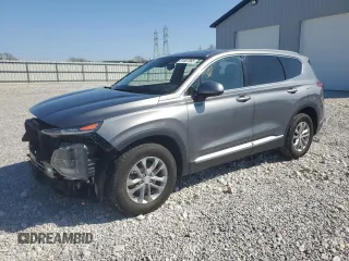 2020 Hyundai Santa Fe SEL with VIN 5NMS3CAD2LH148108, listed as a Copart auction lot 51087885 with 54,522 mi miles and Salvage Title. Bid and sale history available at carsss.com. Image 1.