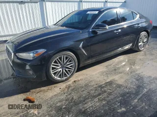 2021 Genesis G70 2.0T with VIN KMTG34LA8MU066815, listed as a Copart auction lot 71603554 with 26,195 mi miles and Clean Title. Bid and sale history available at carsss.com. Image 1.