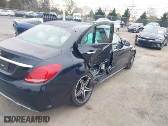 2016 Mercedes-Benz C 450 AMG with VIN 55SWF6EB1GU127291, listed as a IAAI auction lot 41930711 with 32,614 mi miles and . Bid and sale history available at carsss.com. Image 4.