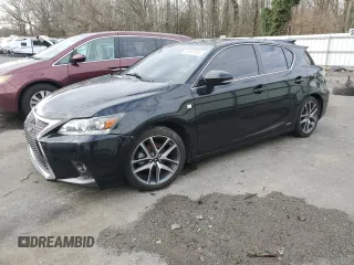 2016 Lexus CT 200h with VIN JTHKD5BH2G2260989, listed as a Copart auction lot 48080135 with 46,793 mi miles and Salvage Title. Bid and sale history available at carsss.com. Image 1.