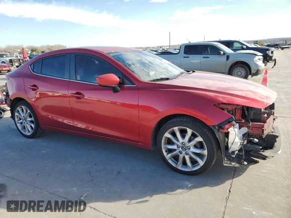 2015 Mazda 3 S Grand Touring with VIN JM1BM1W38F1228979, listed as a Copart auction lot 87302404 with 113,510 mi miles and Salvage Title. Bid and sale history available at DreamBid. Image 4.