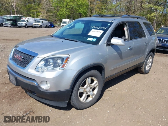 2008 GMC Acadia SLT1 with VIN 1GKEV23788J214790, listed as a IAAI auction lot 42142074 with 130,089 mi miles and . Bid and sale history available at DreamBid. Image 2.