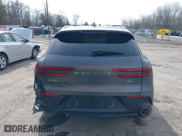 2022 Genesis GV70 Sport with VIN KMUMCDTC6NU028274, listed as a IAAI auction lot 41613720 with 46,522 mi miles and . Bid and sale history available at DreamBid. Image 16.