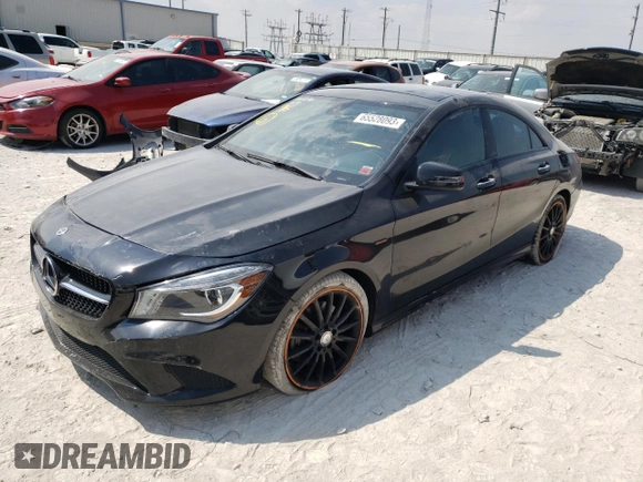 2016 Mercedes-Benz CLA 250 with VIN WDDSJ4GB9GN353859, listed as a Copart auction lot 65528093 with 87,565 mi miles and . Bid and sale history available at DreamBid. Image 1.