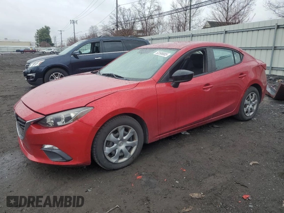 2014 Mazda 3 i SV with VIN JM1BM1T73E1194651, listed as a Copart auction lot 52598885 with 110,839 mi miles and Salvage Title. Bid and sale history available at DreamBid. Image 1.
