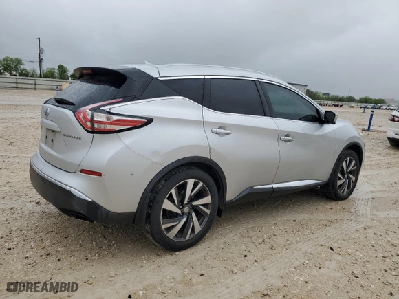 2015 Nissan Murano Platinum with VIN 5N1AZ2MG7FN200622, listed as a Copart auction lot 51164925 with 129,140 mi miles and Clean Title. Bid and sale history available at carsss.com. Image 3.