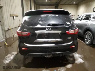 2013 Infiniti JX35 with VIN 5N1AL0MM2DC332028, listed as a Copart auction lot 38962534 with 206,450 mi miles and Salvage Title. Bid and sale history available at carsss.com. Image 6.