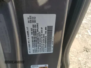 2019 Honda Odyssey EX with VIN 5FNRL6H50KB040732, listed as a Copart auction lot 57309715 with 109,399 mi miles and Salvage title. Bid and sale history available at DreamBid. Image 12.