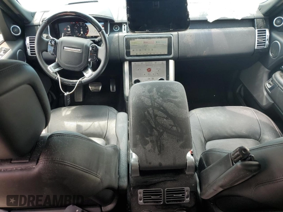 2021 Land Rover Range Rover P525 Westminster with VIN SALGS2SE3MA450912, listed as a Copart auction lot 57642085 with 75,755 mi miles and Salvage title. Bid and sale history available at DreamBid. Image 8.