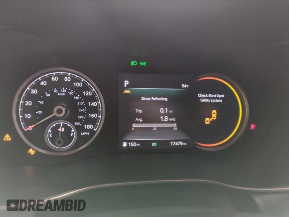 2023 Genesis G70 2.0T with VIN KMTG34TA0PU132391, listed as a Copart auction lot 72075974 with 17,479 mi miles and Salvage Title. Bid and sale history available at DreamBid. Image 9.