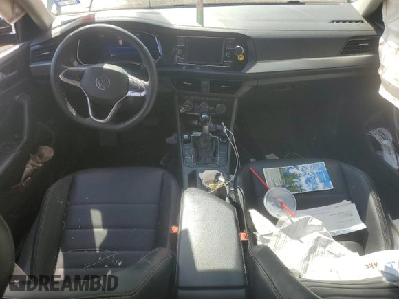 2022 Volkswagen Jetta SE with VIN 3VW7M7BU9NM015612, listed as a Copart auction lot 55885385 with 78,367 mi miles and Salvage title. Bid and sale history available at DreamBid. Image 8.