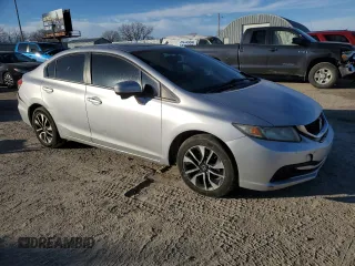 2015 Honda Civic EX with VIN 19XFB2F85FE098178, listed as a Copart auction lot 42616865 with 184,857 mi miles and Salvage Title. Bid and sale history available at carsss.com. Image 4.