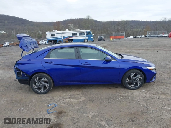 2024 Hyundai Elantra Limited with VIN KMHLP4DG9RU693398, listed as a IAAI auction lot 42081534 with 4,997 mi miles and . Bid and sale history available at carsss.com. Image 14.