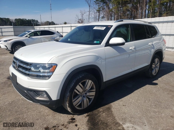 2019 Volkswagen Atlas 3.6L V6 SE w/Technology with VIN 1V2UR2CA2KC520711, listed as a Copart auction lot 44849965 with 82,436 mi miles and Salvage Title. Bid and sale history available at carsss.com. Image 1.