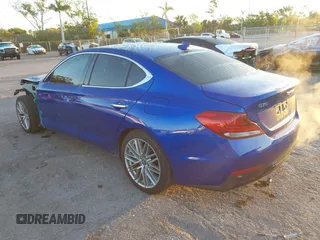 2021 Genesis G70 2.0T with VIN KMTG64LA9MU067141, listed as a IAAI auction lot 41757645 with 58,204 mi miles. Bid and sale history available at carsss.com. Image 3.
