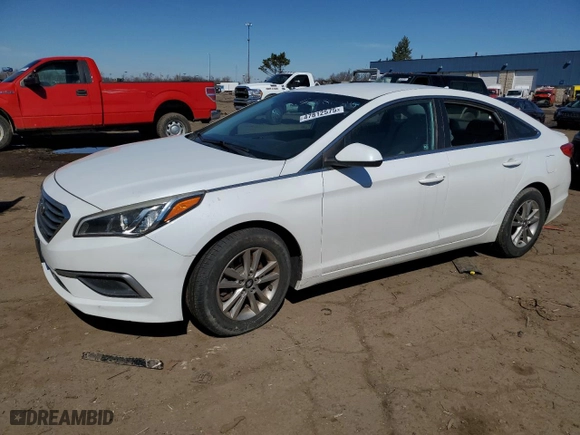 2017 Hyundai Sonata SE with VIN 5NPE24AF6HH468680, listed as a Copart auction lot 47812575 with 0 mi miles and Salvage Title. Bid and sale history available at carsss.com. Image 1.
