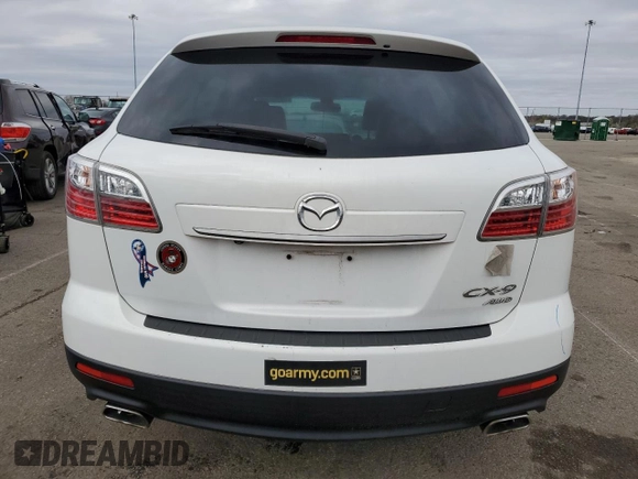 2012 Mazda CX-9 Grand Touring with VIN JM3TB3DA6C0365466, listed as a Copart auction lot 51750225 with 34,402 mi miles and Salvage Title. Bid and sale history available at carsss.com. Image 6.