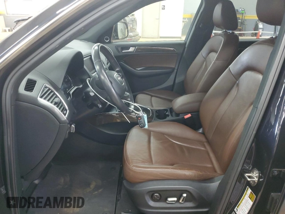 2014 Audi Q5 Premium Plus with VIN WA1LFAFP6EA052556, listed as a Copart auction lot 60723085 with 99,312 mi miles and Salvage title. Bid and sale history available at DreamBid. Image 7.