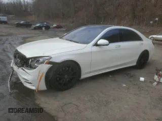2018 Mercedes-Benz S 450 z VIN WDDUG6GB0JA349975, wystawiony jako Copart lot #47069545 z przebiegiem 161 685 mil mil oraz Szkoda całkowita • Salvage title. Historia ofert i sprzedaży dostępna na DreamBid. Obrazek 1.