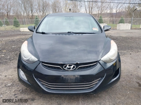 2012 Hyundai Elantra GLS with VIN KMHDH4AE6CU187099, listed as a IAAI auction lot 42037800 with 107,046 mi miles. Bid and sale history available at carsss.com. Image 6.